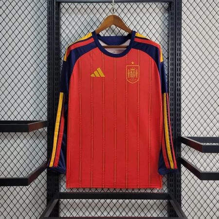 26/27 Long Sleeve Spain Home Football Shirt