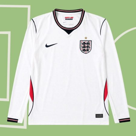 26/27 Long Sleeve England Home Football Shirt