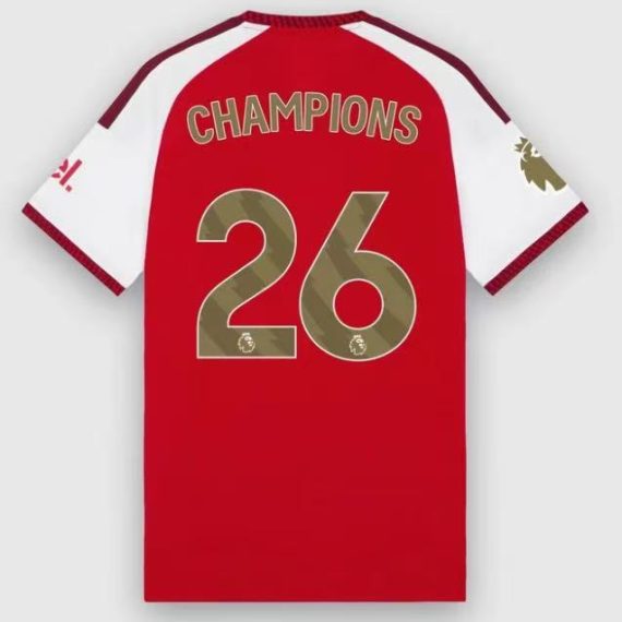 25/26 Arsenal Champions #26 Home Football Shirt